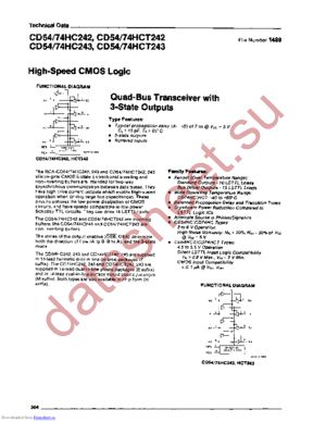 CD54HCT242H/3 datasheet  