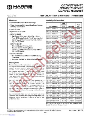 CD74FCT16245TMT96 datasheet  