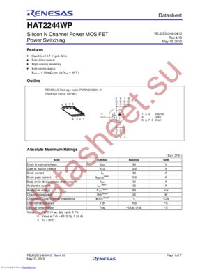 HAT2244WP-EL-E datasheet  