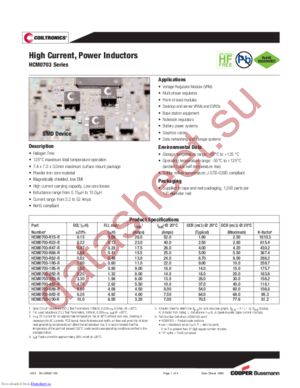 HCM0703-3R3-R datasheet  