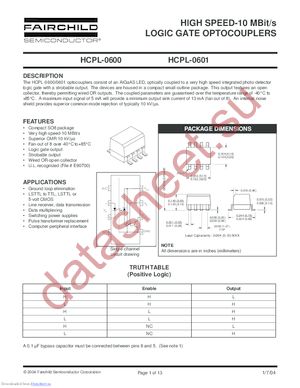 HCPL0601_Q datasheet  