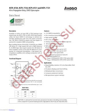 HCPL-7720#060 datasheet  