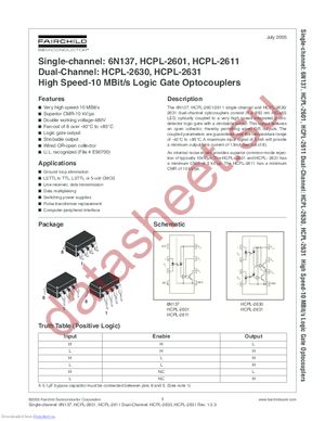 HCPL-2601.S datasheet  