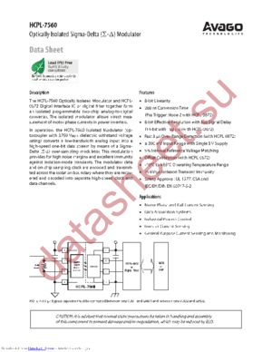 HCPL-7560-060 datasheet  