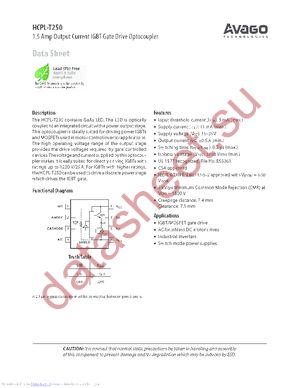 HCPL-T250-560E datasheet  