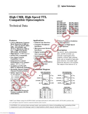 HCPL0601000E datasheet  