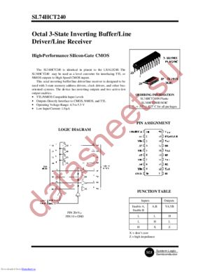 in74hct240a datasheet  