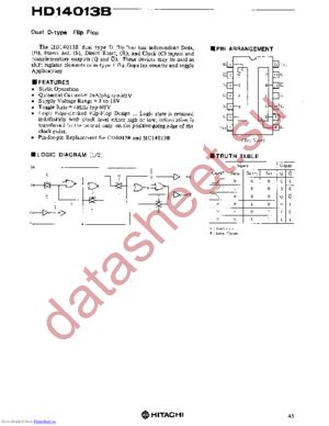 HD14013BP datasheet  