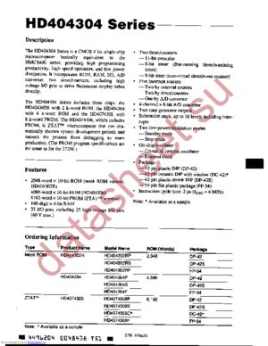 HD404302RS datasheet  