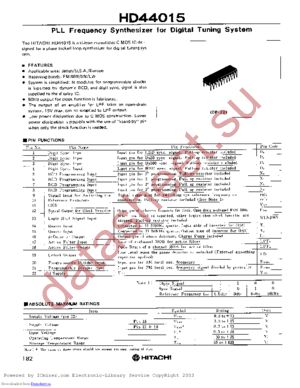 HD44015 datasheet  