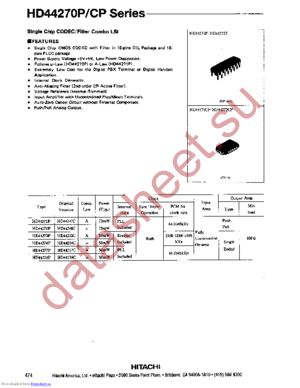 HD44278P datasheet  