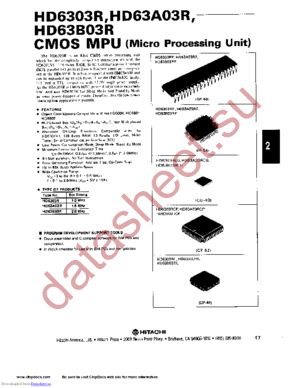 HD6303RP datasheet  