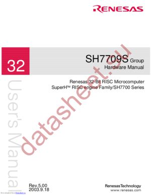 HD6417709SF167B datasheet  