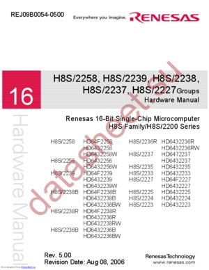 HD6432238B datasheet  