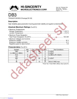 HDB3 datasheet  