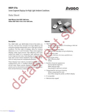 HDSP4205 datasheet  