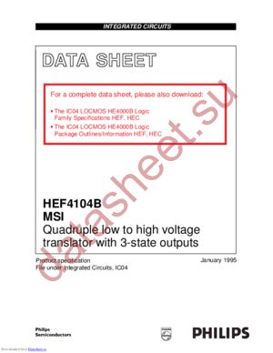 HEF4104BT,653 datasheet  