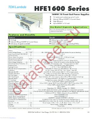 HFE1600-S1U-TB datasheet  