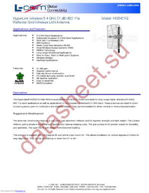 HG5421G-5PK datasheet  