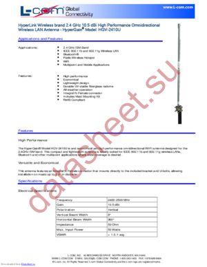 HGV-2410U datasheet  