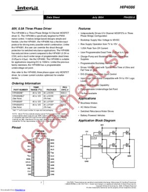 HIP4086EVAL datasheet  