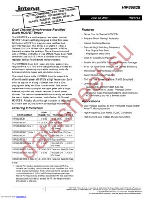 HIP6602BCRZA datasheet  