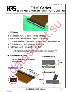 FH52-8S-0.5SH(99) datasheet  