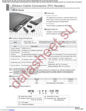 HIF3E-60PA-2.54DSA(71) datasheet  