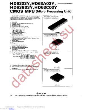 HD6303YP datasheet  