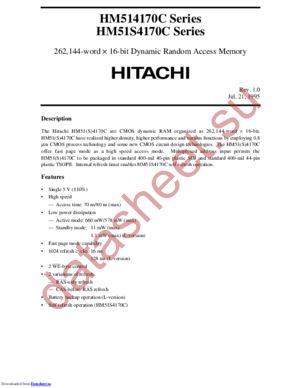 HM514170CJ-7 datasheet  