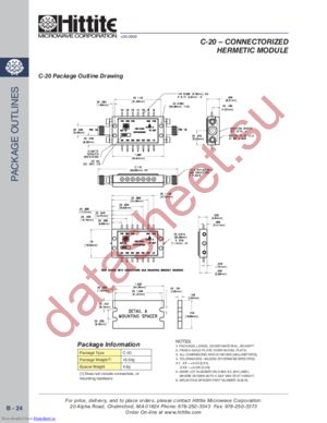 C-20 datasheet  