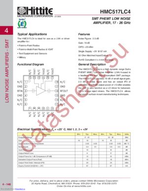 HMC517LC4 datasheet  