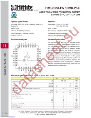 HMC529LP5E datasheet  