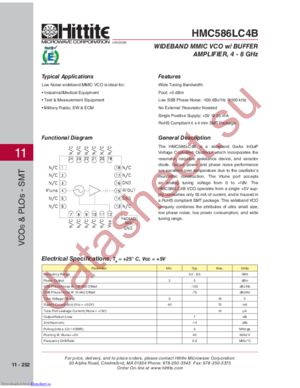 HMC586LC4B datasheet  