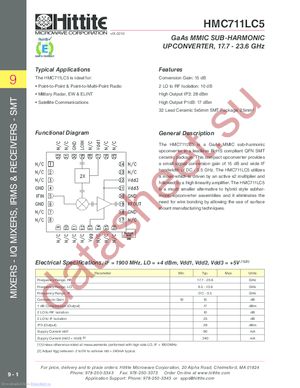 HMC711LC5 datasheet  