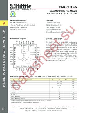 HMC711LC5_1005 datasheet  