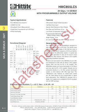 HMC855LC5 datasheet  