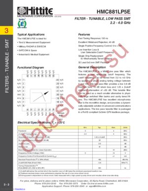 HMC881LP5E datasheet  