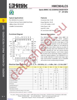 HMC904LC5 datasheet  