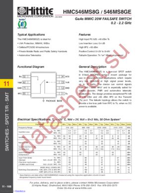 HMC546MS8GETR datasheet  