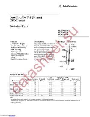HLMP-1350 datasheet  