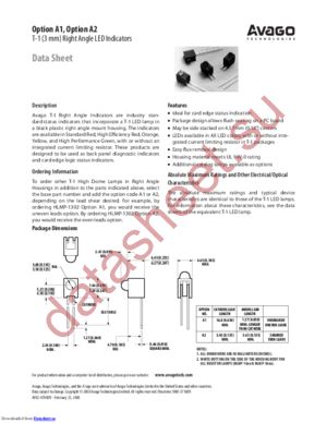 HLMP-1301-E00A2 datasheet  