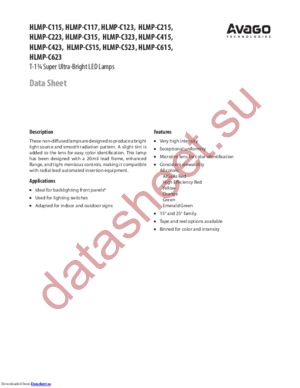 HLMP-C615-G0000 datasheet  