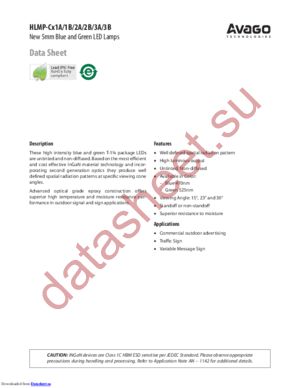 HLMP-CB3A-UVCDD datasheet  