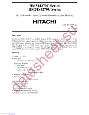 HM514270CJ-7 datasheet  