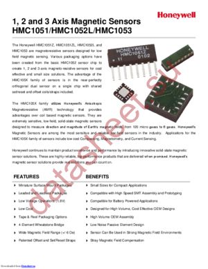 HMC1052L-TR datasheet  