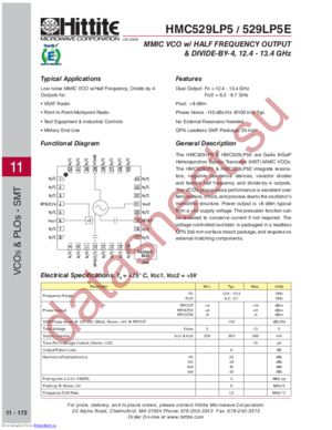 hmc529lp5 datasheet  
