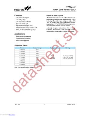 HT7121-3 datasheet  