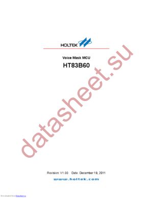 HT83B60 datasheet  