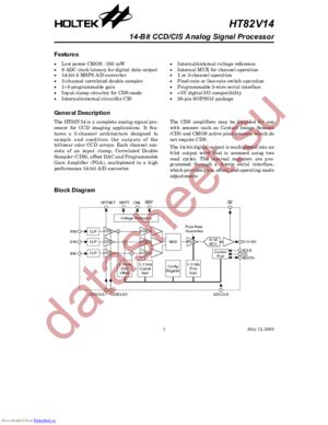 ht82v16 datasheet  